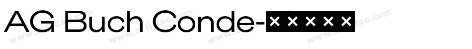 AG Buch Conde字体转换